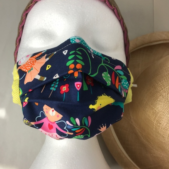 Kids Mask for 9 yrs-teen Cat Fairies cotton soft - Picture 6 of 7